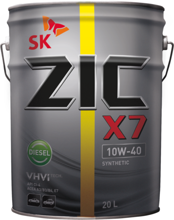 ZIC X7 Diesel CI-4/SL 10W-40, 20л