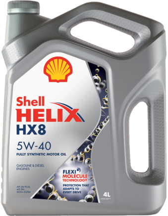 Shell Helix HX8 Synthetic 5W40 SN, 4л