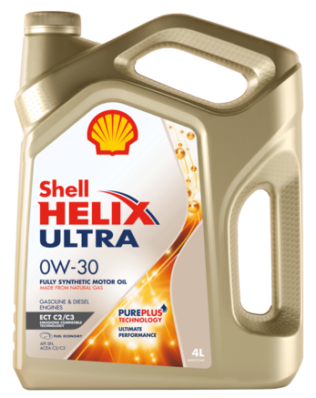 Shell Helix Ultra ECT Pure Plus 0W-30 SN, 4л 