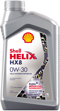 Shell Helix HX8 0W-30 SL, 1л