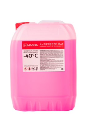 Антифриз MAGNA Auto OAT Engine Coolant G-12 красный -40, 20кг