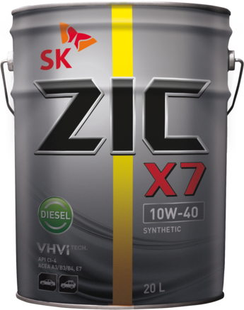 ZIC X7 Diesel CI-4/SL 10W-40, 20л